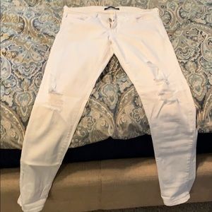 Flying Monkey White Distressed Skinny Jeans